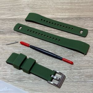 Hemsut watch band 18mm military green